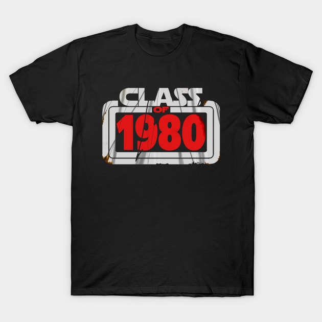 Class Of 1980 (Distressed) T-Shirt by Vandalay Industries